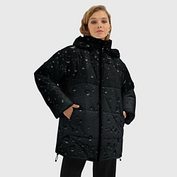 Куртка зимняя женская Ночной дождь, цвет: 3D-черный — фото 2