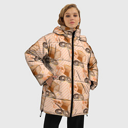 Куртка зимняя женская Хлебобулочные изделия, цвет: 3D-черный — фото 2
