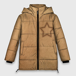 Куртка зимняя женская Звезда Игра в кальмара, цвет: 3D-светло-серый
