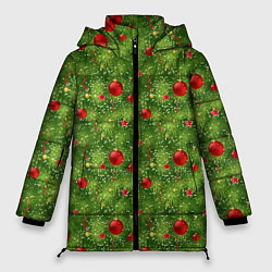 Куртка зимняя женская Зелёная Ёлка, цвет: 3D-черный