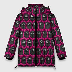 Куртка зимняя женская Фигуры стражников, цвет: 3D-черный