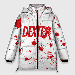 Куртка зимняя женская Dexter logo Декстер брызги крови, цвет: 3D-черный