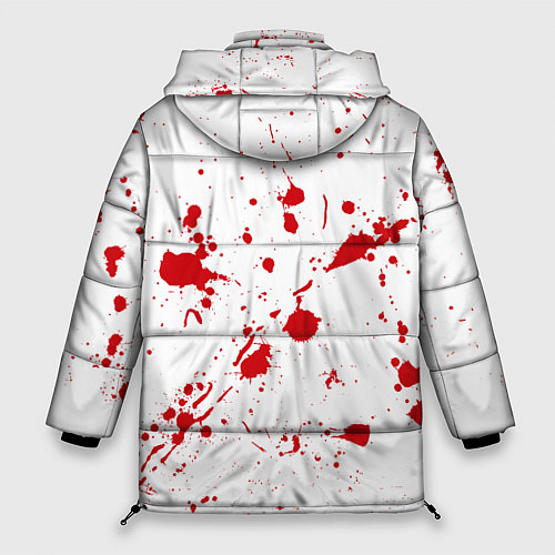 Женская зимняя куртка Dexter logo Декстер брызги крови / 3D-Светло-серый – фото 2