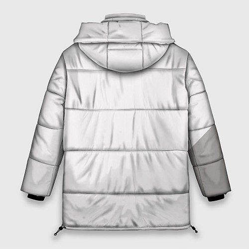 Женская зимняя куртка Игра в кальмара: Маска квадрат / 3D-Светло-серый – фото 2