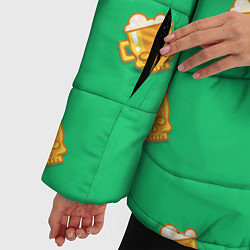 Куртка зимняя женская Лишняя кружечка, цвет: 3D-черный — фото 2