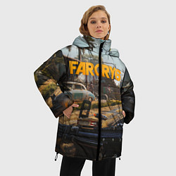 Куртка зимняя женская Far Cry 6 game art, цвет: 3D-черный — фото 2