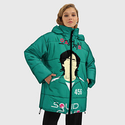 Куртка зимняя женская Игра в кальмара Coн Ки ХyH, цвет: 3D-черный — фото 2