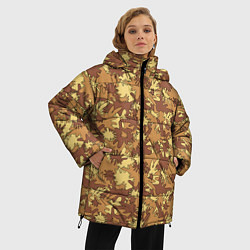 Куртка зимняя женская Креативный Камуфляж, цвет: 3D-черный — фото 2