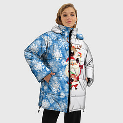 Куртка зимняя женская Подарок от Санты, цвет: 3D-черный — фото 2
