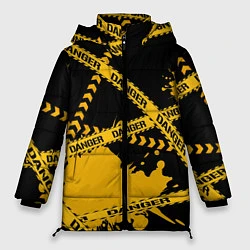 Куртка зимняя женская Лента DANGER, цвет: 3D-черный