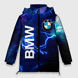 Куртка зимняя женская BMW Синяя молния, цвет: 3D-светло-серый