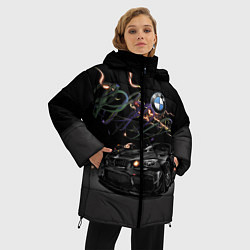 Куртка зимняя женская Бэха в ночном городе, цвет: 3D-черный — фото 2