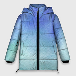Куртка зимняя женская Небесная синева, цвет: 3D-черный