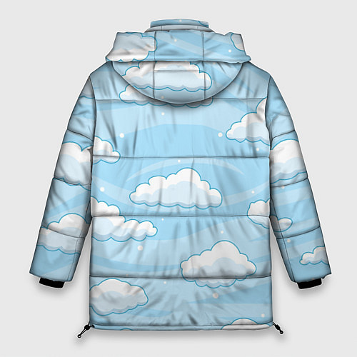 Женская зимняя куртка Зимние облака / 3D-Черный – фото 2