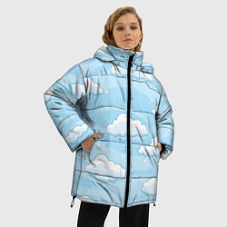 Куртка зимняя женская Зимние облака, цвет: 3D-черный — фото 2