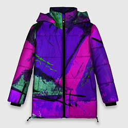 Куртка зимняя женская Фиолетово!, цвет: 3D-черный