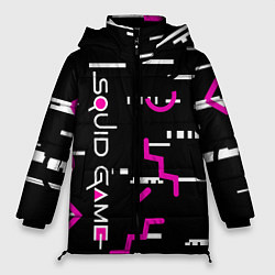 Куртка зимняя женская Squid Gam: Узоры, цвет: 3D-черный