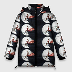 Куртка зимняя женская Лунная девушка, цвет: 3D-черный