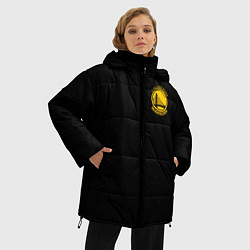 Куртка зимняя женская GOLDEN STATE WARRIORS BLACK STYLE, цвет: 3D-светло-серый — фото 2