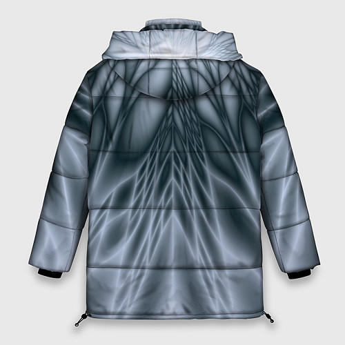 Женская зимняя куртка Лучи Абстракция / 3D-Черный – фото 2