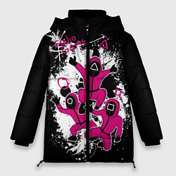 Куртка зимняя женская Squid game: firework, цвет: 3D-черный
