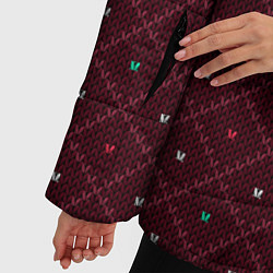Куртка зимняя женская Knitted Texture, цвет: 3D-светло-серый — фото 2
