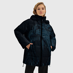 Куртка зимняя женская Zenit lion dark theme, цвет: 3D-светло-серый — фото 2