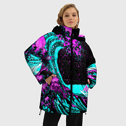 Куртка зимняя женская НЕОНОВАЯ ЯПОНИЯ, ВОЛНА, ФУДЗИЯМА NEON JAPAN, цвет: 3D-черный — фото 2
