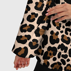 Куртка зимняя женская Леопардовые Пятна, цвет: 3D-черный — фото 2