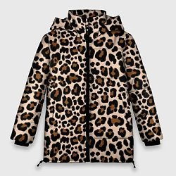 Куртка зимняя женская Леопардовые Пятна, цвет: 3D-черный