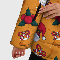 Куртка зимняя женская Новогоднее настроениe, цвет: 3D-светло-серый — фото 2
