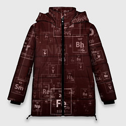 Куртка зимняя женская Fe - Таблица Менделеева, цвет: 3D-светло-серый