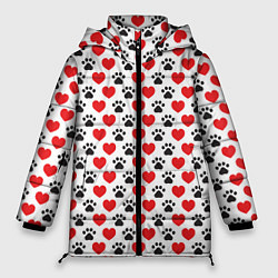 Куртка зимняя женская Четвероногий Любимец, цвет: 3D-черный