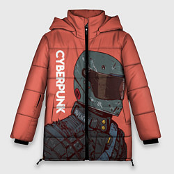 Куртка зимняя женская Cyberpunk Спина, цвет: 3D-светло-серый
