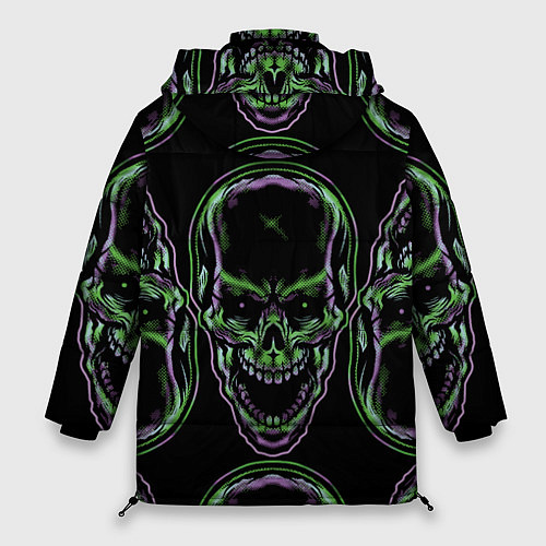 Женская зимняя куртка Skulls vanguard pattern 2077 / 3D-Светло-серый – фото 2