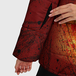 Куртка зимняя женская Взрыв на Марсе, цвет: 3D-красный — фото 2