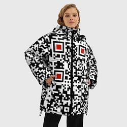 Куртка зимняя женская Отвали - нецензурно, цвет: 3D-черный — фото 2