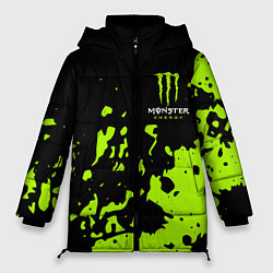 Куртка зимняя женская Monster Energy green, цвет: 3D-светло-серый