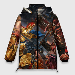 Куртка зимняя женская Пекло битвы, цвет: 3D-красный