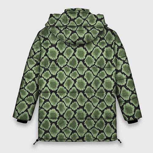 Женская зимняя куртка Змеиная Шкура Snake / 3D-Черный – фото 2
