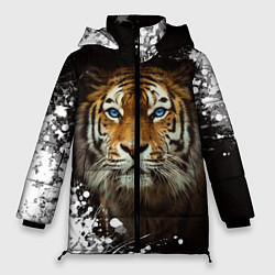 Куртка зимняя женская Год тигра2022, цвет: 3D-черный