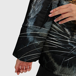 Куртка зимняя женская Год тигра 2022 Взгляд, цвет: 3D-черный — фото 2