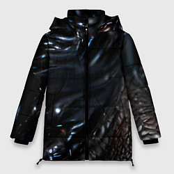 Куртка зимняя женская Элегантный инопланетянин, цвет: 3D-черный