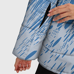 Куртка зимняя женская Коллекция Rays Лучи Голубой и серый Абстракция 650, цвет: 3D-светло-серый — фото 2