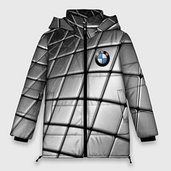 Куртка зимняя женская BMW pattern 2022, цвет: 3D-черный