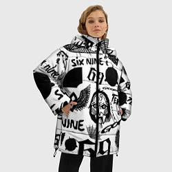 Куртка зимняя женская 6IX9INE - Pattern, цвет: 3D-черный — фото 2
