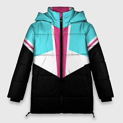 Куртка зимняя женская Ретро 90-х, цвет: 3D-черный