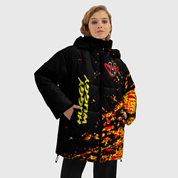 Куртка зимняя женская Poppy Playtime huggy wuggy хагги вагги, цвет: 3D-черный — фото 2
