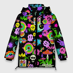 Куртка зимняя женская ACID, цвет: 3D-черный