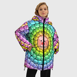 Куртка зимняя женская Psychedelic Lalafanfan, цвет: 3D-красный — фото 2